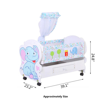 Baby Wooden Cot, BC-009-2AK